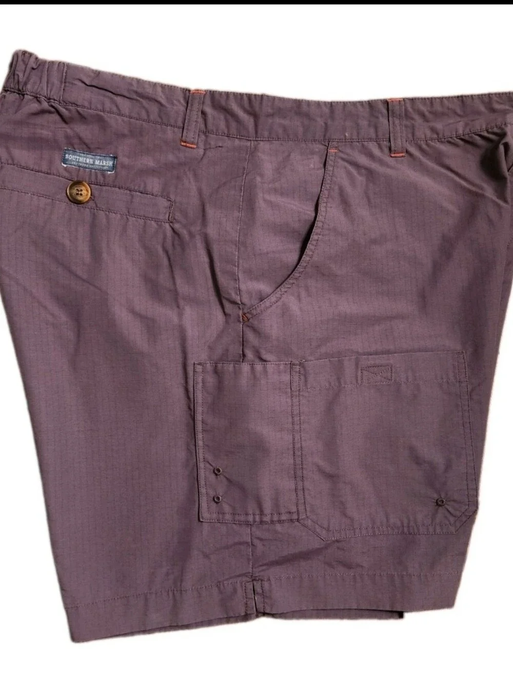 Southern Marsh Tarpon Flats Fishing Shorts Men's XL Gray Microcheck Sportswear
